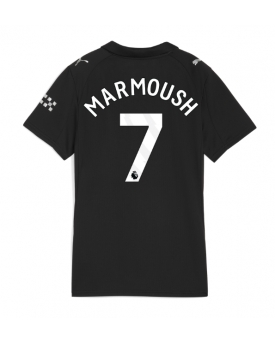 Billige Fotballdrakt Manchester City Omar Marmoush #7 Replika Bortedrakt Dame 2025-26 Kortermet Billige Fotballdrakt Manchester City Omar Marmoush #7 Replika Bortedrakt Dame 2025-26 Kortermet